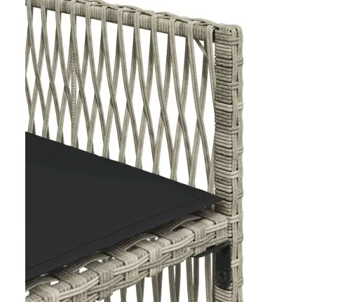 5-Osaline Aiamööbli Komplekt Patjadega, Helehall, Polürotang