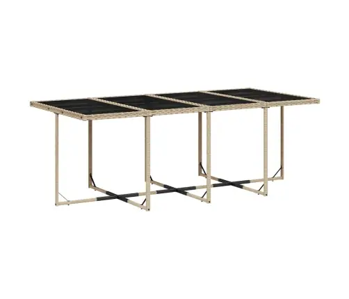 Sodo Komplektas Su Pagalvėlėmis, 9 Dalių, Smėlio, Poliratanas