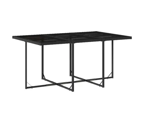 11-Daļīgs Dārza Mēbeļu Komplekts, Matrači, Melna Pe Rotangpalma Vidaxl