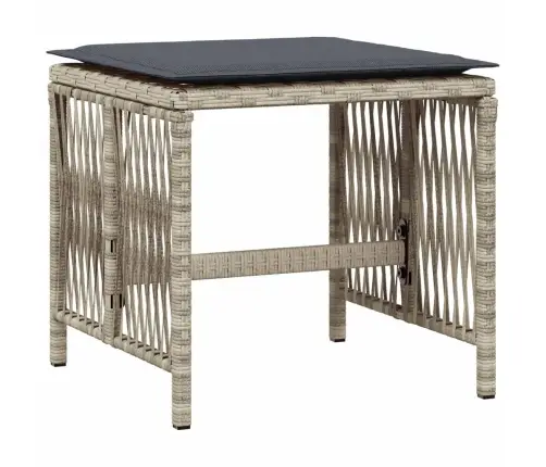 Sodo Komplektas Su Pagalvėlėmis, 11 Dalių, Pilkas, Poliratanas