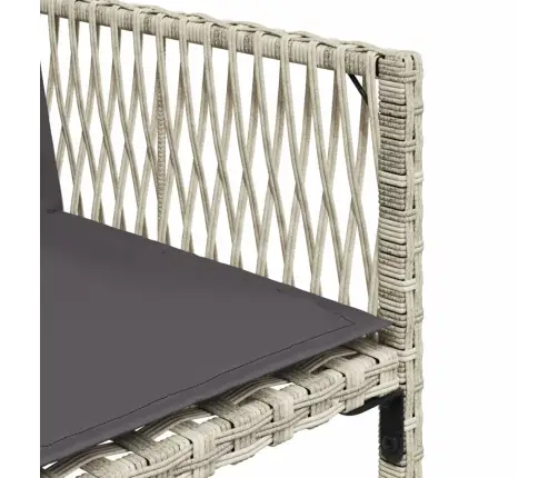 Sodo Komplektas Su Pagalvėlėmis, 11 Dalių, Pilkas, Poliratanas