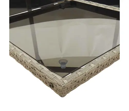 13-Daļīgs Dārza Mēbeļu Komplekts Ar Matračiem, Pelēks Pe Vidaxl