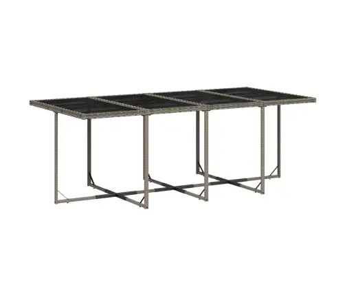 Sodo Komplektas Su Pagalvėlėmis, 13 Dalių, Pilkas, Poliratanas