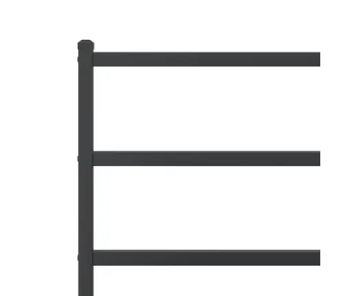 Metalinis Lovos Rėmas Su Galvūgaliu, Juodos Spalvos, 90X190Cm