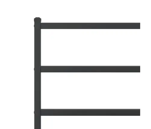 Lovos Rėmas Su Galvūgaliu/Kojūgaliu, Juodas, 90X190cm Metalas