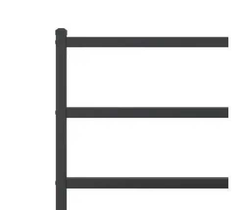 Lovos Rėmas Su Galvūgaliu/Kojūgaliu, Juodas, 135X190cm Metalas