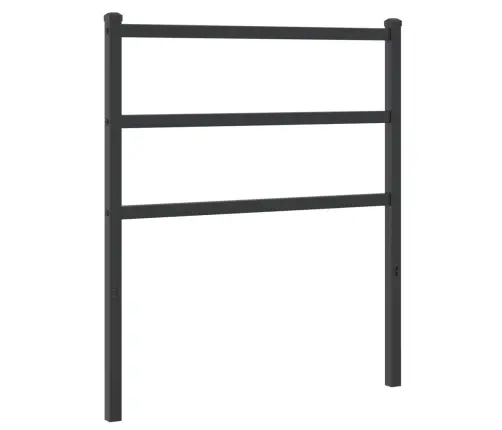 Gultas Galvgalis, Metāls, Melns, 75 Cm Vidaxl