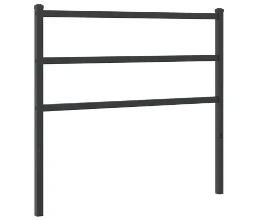 Gultas Galvgalis, Metāls, Melns, 107 Cm Vidaxl