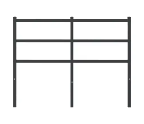 Metallist Voodipeats, Must, 120 Cm