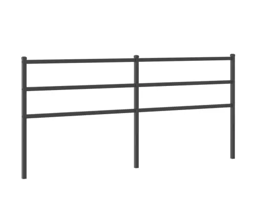 Gultas Galvgalis, Metāls, Melns, 200 Cm Vidaxl