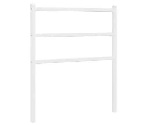 Gultas Galvgalis, Balts, Metāls, 75 Cm Vidaxl