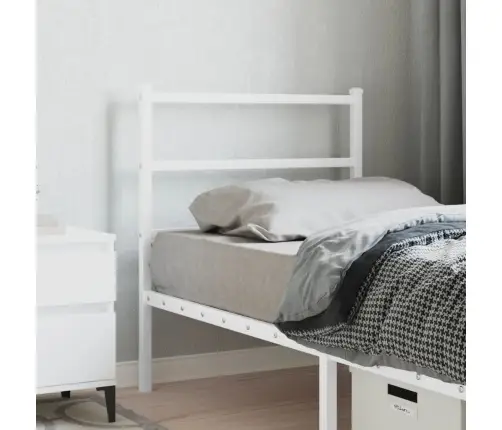 Gultas Galvgalis, Balts, Metāls, 75 Cm Vidaxl