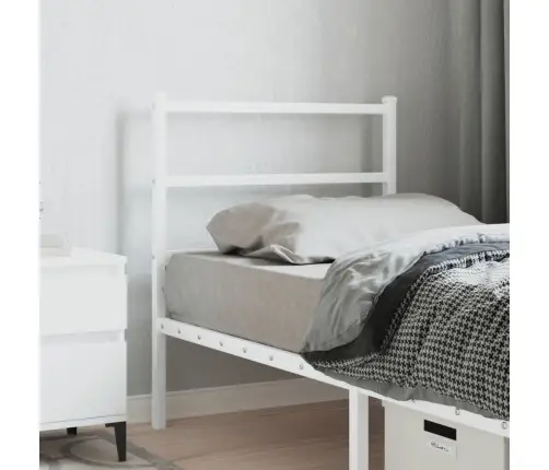 Gultas Galvgalis, Metāls, Balts, 80 Cm Vidaxl