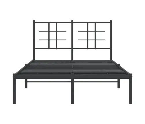 Metallist Voodiraam Peatsiga, Must, 120 X 200 Cm