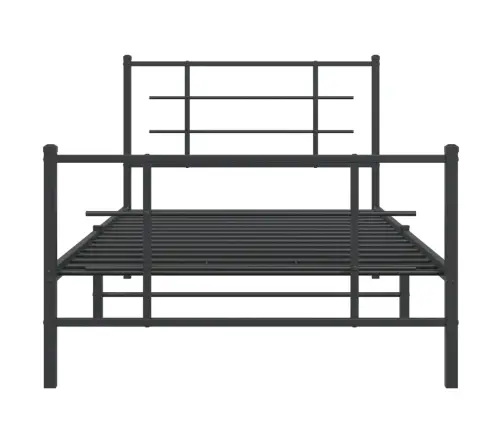 Lovos Rėmas Su Galvūgaliu/Kojūgaliu, Juodas, 100X200cm Metalas Lovos Rėmas Su Galvūgaliu/Kojūgaliu, Juodas, 100X200cm Metalas