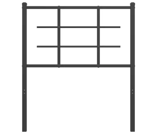 Gultas Galvgalis, Metāls, Melns, 75 Cm Vidaxl