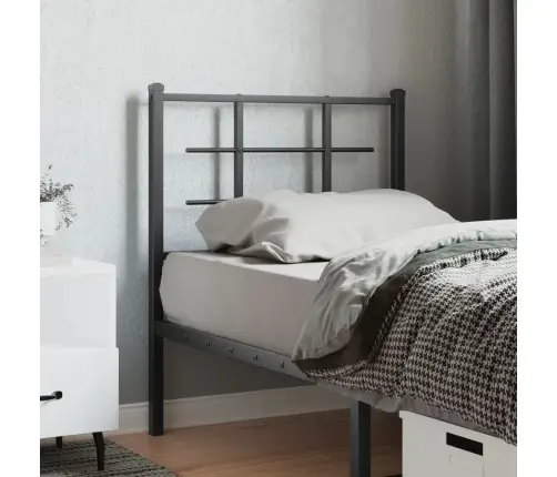 Gultas Galvgalis, Metāls, Melns, 75 Cm Vidaxl