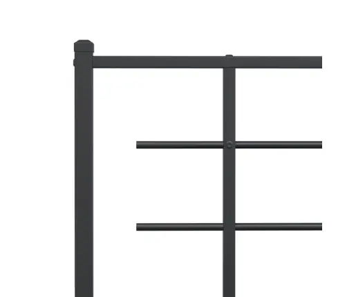 Gultas Galvgalis, Metāls, Melns, 140 Cm Vidaxl