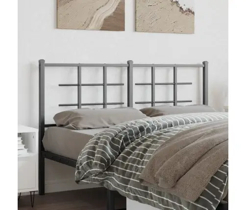 Gultas Galvgalis, Metāls, Melns, 140 Cm Vidaxl
