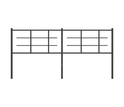 Gultas Galvgalis, Metāls, Melns, 180 Cm Vidaxl