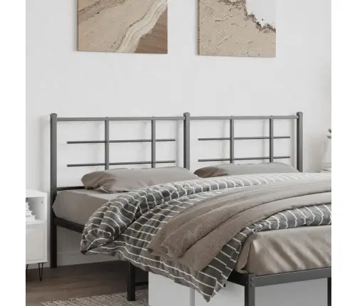 Gultas Galvgalis, Metāls, Melns, 180 Cm Vidaxl