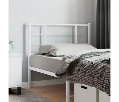 Metallist Voodipeats, Valge, 107 Cm Metallist Voodipeats, Valge, 107 Cm