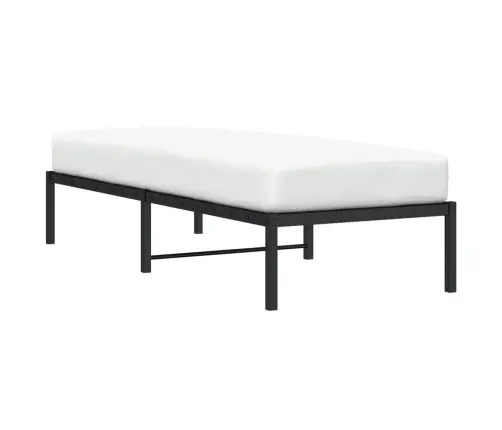 Metallist Voodiraam, Must, 75 X 190 Cm