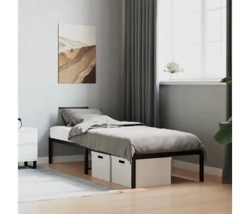 Metallist Voodiraam, Must, 80X200 Cm