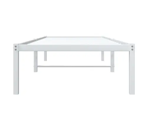 Gultas Rāmis, Balts Metāls, 75X190 Cm Vidaxl