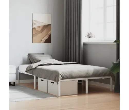 Metalinis Lovos Rėmas, Baltos Spalvos, 120X190Cm