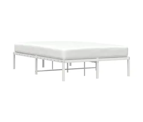 Gultas Rāmis, Balts Metāls, 120X200 Cm Vidaxl