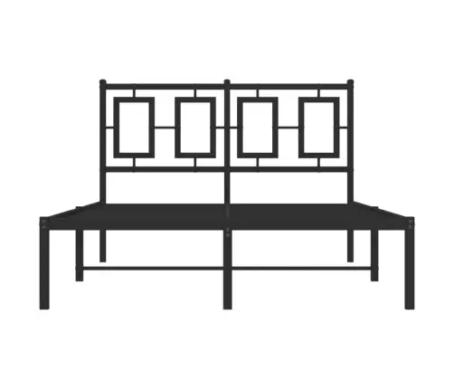 Metallist Voodiraam Peatsiga, Must, 120 X 200 Cm