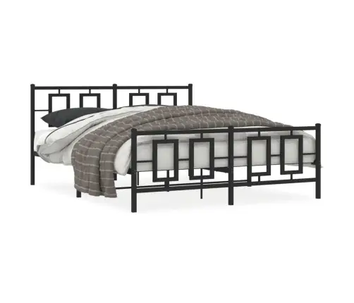 Lovos Rėmas Be Čiužinio, Juodas, 160X200cm Metalas