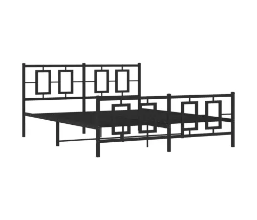 Lovos Rėmas Be Čiužinio, Juodas, 160X200cm Metalas