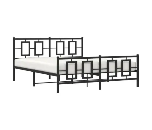 Lovos Rėmas Be Čiužinio, Juodas, 160X200cm Metalas
