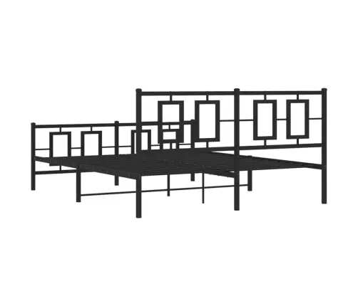 Lovos Rėmas Be Čiužinio, Juodas, 160X200cm Metalas