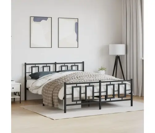 Lovos Rėmas Be Čiužinio, Juodas, 160X200cm Metalas