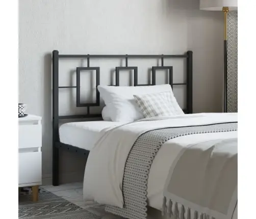 Gultas Galvgalis, Metāls, Melns, 107 Cm Vidaxl