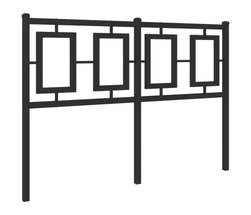 Gultas Galvgalis, Metāls, Melns, 120 Cm Vidaxl