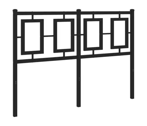 Gultas Galvgalis, Metāls, Melns, 120 Cm Vidaxl