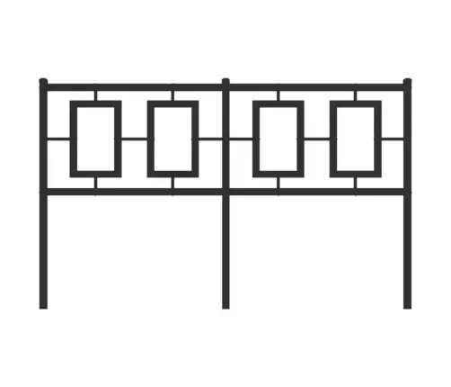 Gultas Galvgalis, Metāls, Melns, 140 Cm Vidaxl