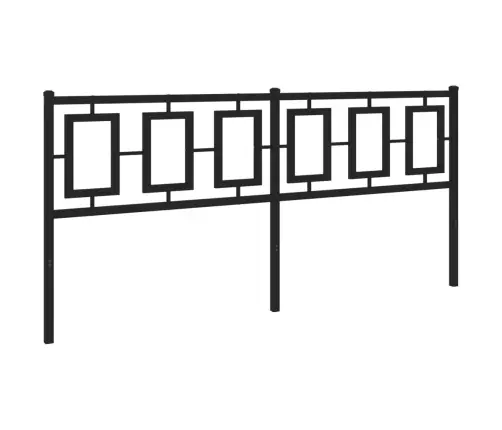 Gultas Galvgalis, Metāls, Melns, 180 Cm Vidaxl