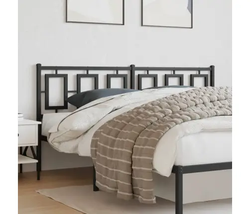 Gultas Galvgalis, Metāls, Melns, 180 Cm Vidaxl