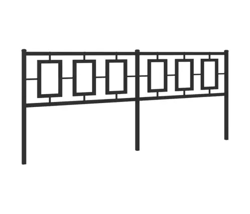 Gultas Galvgalis, Metāls, Melns, 200 Cm Vidaxl