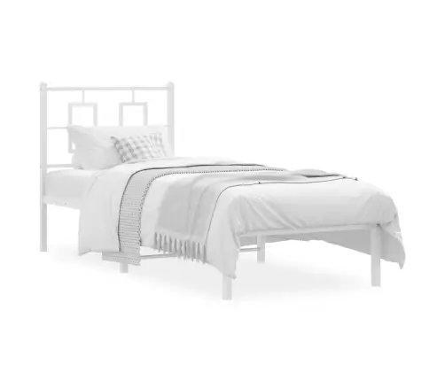 Lovos Rėmas Be Čiužinio, Baltas, 75X190cm Metalas