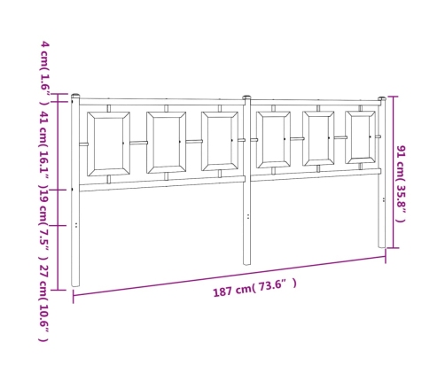 Metallist Voodipeats, Valge, 180 Cm