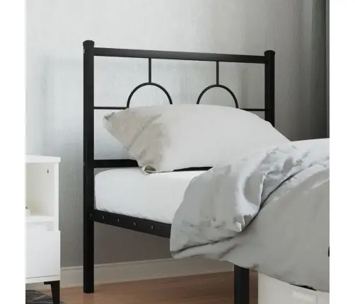 Gultas Galvgalis, Metāls, Melns, 80 Cm Vidaxl Gultas Galvgalis, Metāls, Melns, 80 Cm Vidaxl