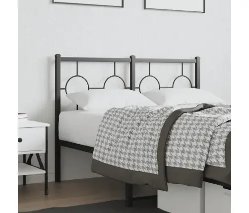 Gultas Galvgalis, Metāls, Melns, 120 Cm Vidaxl