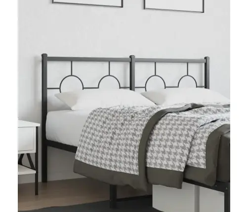 Gultas Galvgalis, Metāls, Melns, 135 Cm Vidaxl
