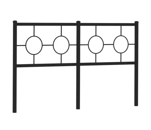 Gultas Galvgalis, Metāls, Melns, 140 Cm Vidaxl